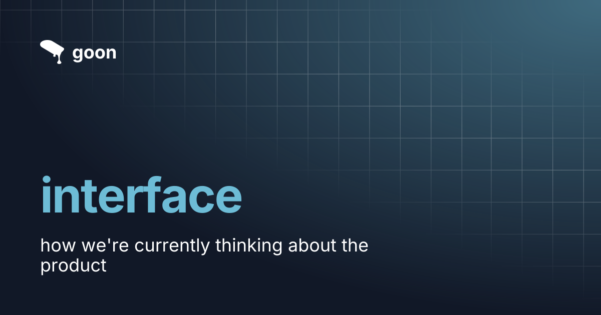 interface | goon